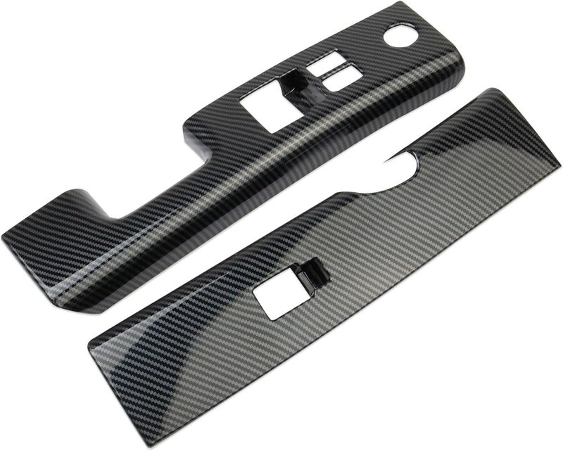 Fewshaw Carbon Fiber Interior Door Window Lift Switch Panel Cover Trims Accessoriess for Nissan 350Z - Image 3